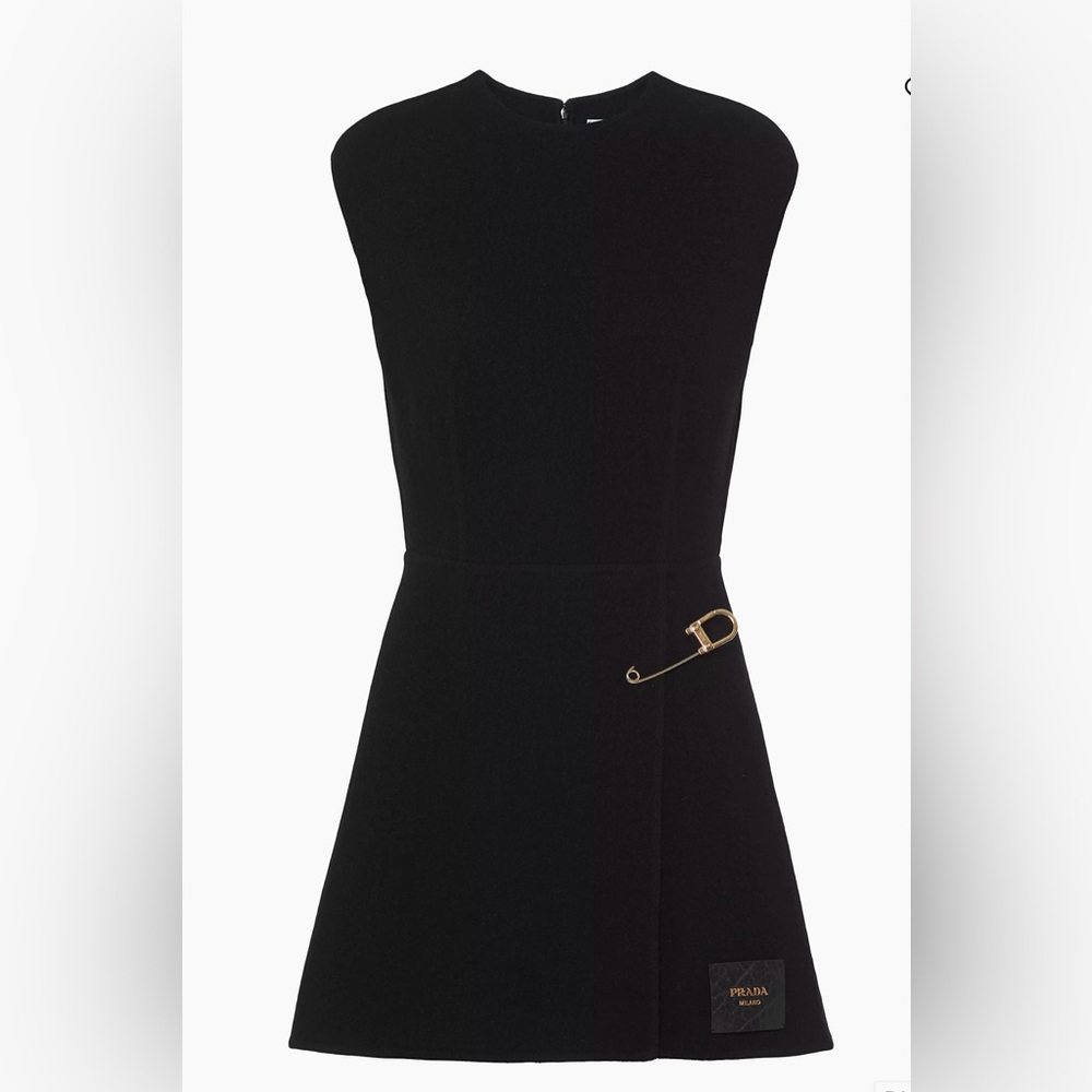 Prada Washed Twill Minidress